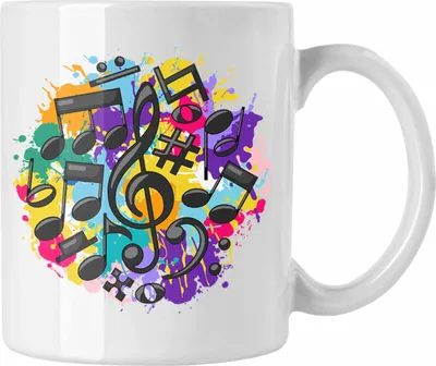 Produktbild von Trendation - Musiker Tasse Geschenk Musik-Lehrer Musik-Lehererin Geschenkidee Musik Fan Geschenke Spruch (Weiß)