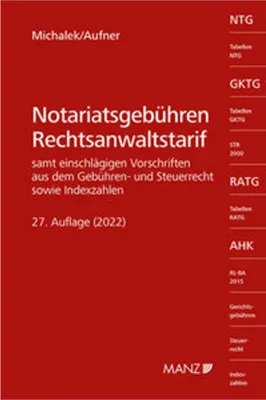 Immagine prodotto di Notariatsgebühren - Rechtsanwaltstarif
