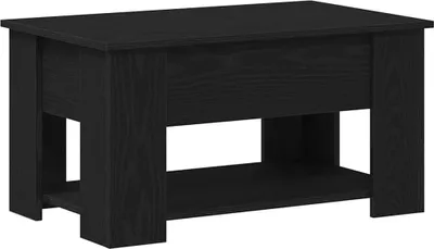 Image de Table basse en chêne noir 79X49X41 Cm avec bois d'ingénierie Lumarko !