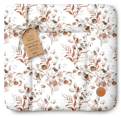 Produktbild von Wickelauflage wasserdicht 85 x 72 cm abwischbar Wickelunterlage Baby Blätter