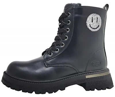Immagine prodotto di Dockers by Gerli: Scarpe da bambino, stivali con lacci, colore nero, adatte per il tempo libero