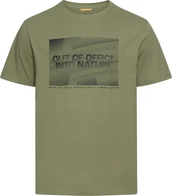 Produktbild von Camel Active T-Shirt Übergröße grün Frontprint