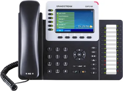 Immagine prodotto di Grandstream GXP2160 Enterprise IP Phone - Telefono VoIP - chiamate a cinque vie - SIP, RTCP, RTP, SRTP - linee multiple