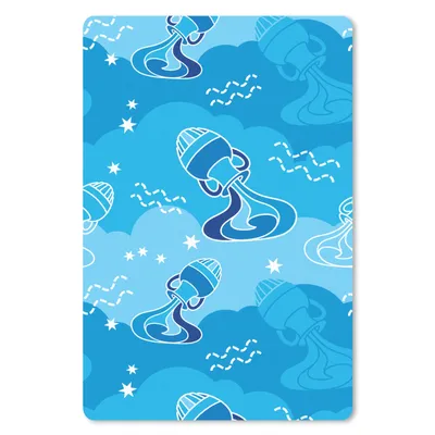 Produktbild von MuchoWow® Mauspad Mousepad Wassermann - Design - Tierkreiszeichen 18x27 cm - Mousepads - Maus Mat - Pad - Mausunterlage