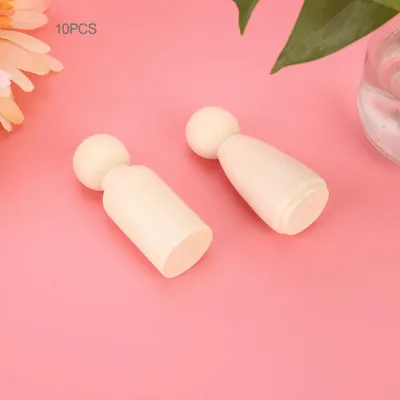 Obrázok produktu pre 55 mm ženská mužská DIY maľovanie bábiky drevené detské detské figúrky hračky