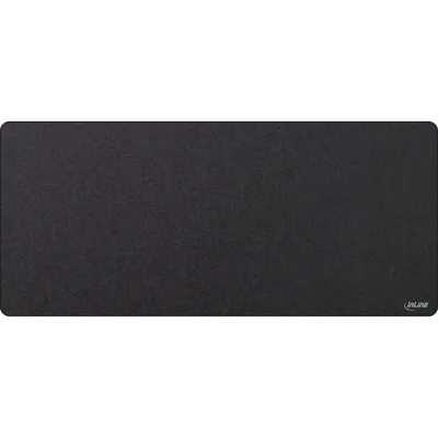 Produktbild von InLine Maus-Pad XL Schreibtischunterlage, schwarz, 900x400x2mm, Schwarz, Einfarbig, Textil, Anti-Rutsch-Basis