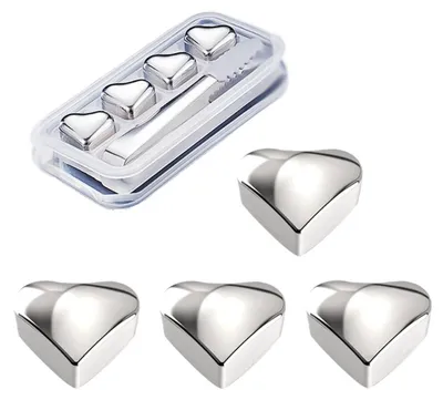 Produktbild von Whisky-Steine-Set – 8 wiederverwendbare Eiswürfel aus Edelstahl
