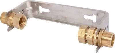 Produktbild von Schlösser Wasserzähler-Bügel 0022502000001 3/4" Qn 2,5, starr, waagerecht, Edelstahl, Verschraubungen