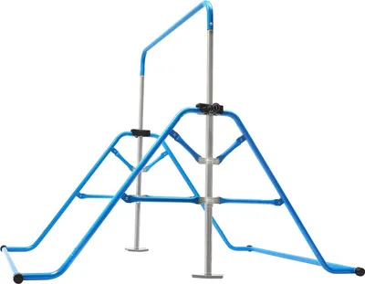 Produktbild von Kinder-Turnreck, horizontale Gymnastikstange für Zuhause, höhenverstellbar, blau