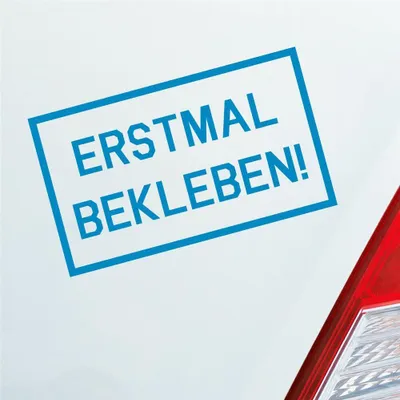 Produktbild von Auto Aufkleber Reingeguckt! Verarscht Prank Lustig 16x10 cm Hellblau Sticker Heckscheibenaufkleber