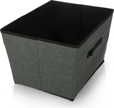 Produktbild von COM-FOUR® Aufbewahrungsbox - Faltbare Kiste zur Aufbewahrung - Faltbox mit Griff für Kleiderschrank, Kleidung, Bücher, Spielzeug