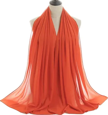 Produktbild von Schal OL-33816 - Dunkelorange für jeden Anlass KP33816