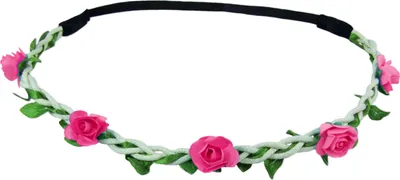 Produktbild von Blumen Haarband "Bella" mit kleinen Rosen | Pink