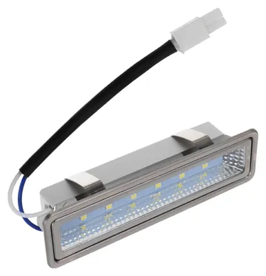 LED-Abzugshaubenlampe, rechteckig, 1,5 W, 12 V, Silber, Aluminiumlegierung