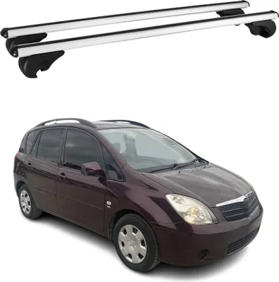 Produktbild von Dachquerträger für Toyota Verso, Baujahre 2001-2003, aus Aluminium, Farbe Silber