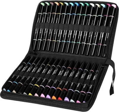 Produktbild von Ohuhu Y30-80601-08, 30 Stück(e), Mehrfarbig, Mehrfarbig, Rund, Fein, Acrylbasierte Tinte
