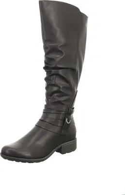 Produktbild von Alyssa Damen-Langschaftstiefel Schwarz, Farbe:schwarz, EU Größe:41