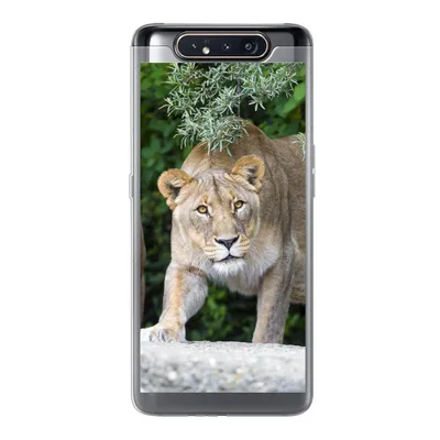 Produktbild von MuchoWow® Handyhülle Schutzhülle Hülle für Samsung Galaxy A80 Löwinnen - Wilde Tiere - Jagd Silikon Softcase Handy Hülle - Schutzdeckel