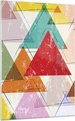 Produktbild von Bilder auf glas - Einteilig - Abstraktion modern - 70x100cm - Glasbilder - Wandbilder - Bilder - zum Aufhängen bereit - Wanddekoration aus Glas - Glas Bilder - Wandbild auf Glas - GPA70x100-3685