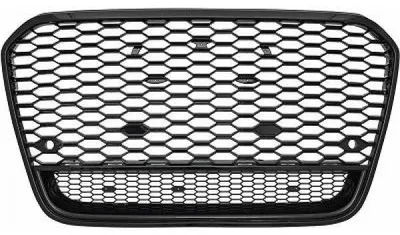 Produktbild von Wabengrill ohne Emblem Schwarz Glanz für Audi A6 C7 4G 2010-2014