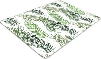 Produktbild von Stuhlunterlage Bürostuhlunterlage 120 cm x 90 cm Bodenmatte Bürostuhlunterlage - Palmenblätter
