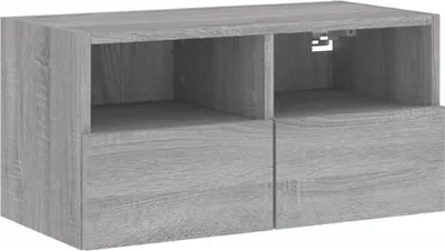Produktbild von vidaXL TV-Wandschrank Grau Sonoma 60x30x30 cm Holzwerkstoff