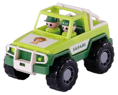 Immagine prodotto di Cavallino Jeep verde con 2 figure