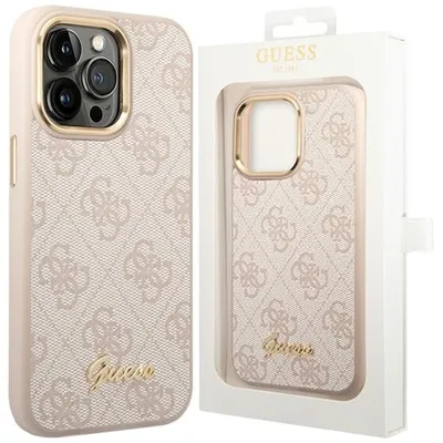 Produktbild von Guess Guhcp14Xhg4Shp Iphone 14 Pro Max 6,7 Różowy/Pink Hartes Etui 4G Vintage Gold Logo