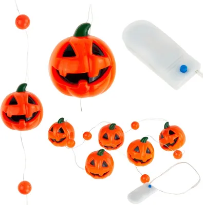 Obrázek produktu pro Tg66285 Halloween Girlanda Vedla Řetěz Dýně Svítící 5Ks