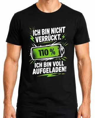 Immagine prodotto di Non sono pazzo, sono solo sarcastico. T-shirt da uomo, colore nero, taglia M