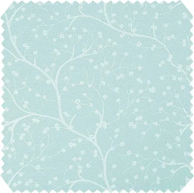 Produktbild von novely® HANAU TWIG - Dekostoff mit Blumen-Print - Robuster Möbelstoff - Pflegeleichte Meterware 1lfm - Farbe: 05 Hellblau