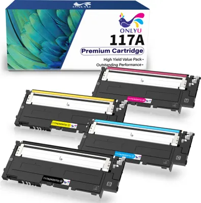Produktbild von 4er Kompatible für HP 117A W2070A W2071A W2072A W2073A für HP Color Laser 150a 150nw 150w 178nw 178nwg 179fnw 179fwg
