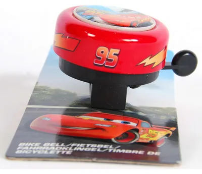 Produktbild von Fahrradklingel Kinder Disney Cars Fahrrad Zubehör Jungen Outdoor Spielzeug ab 3 Jahre Lightning McQueen