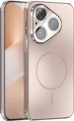 Image de Coque magnétique pour Huawei Pura 80, coque mate PC+TPU avec protection des lentilles, coque résistante aux chocs avec dissipation de la chaleur Or