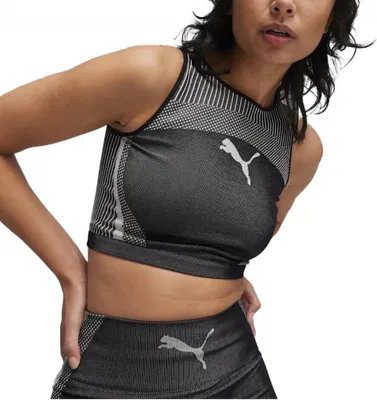 Image de Puma Yellow To Crop Top Couleur Noir
