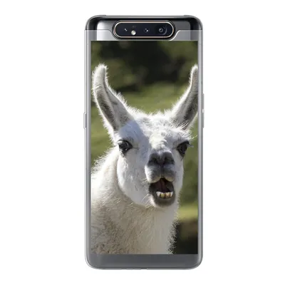 Produktbild von MuchoWow® Handyhülle Schutzhülle Hülle für Samsung Galaxy A80 Lama - Lustig - Kinder - Jungen - Mädchen - Kinder Silikon Softcase Handy Hülle - Schutzdeckel