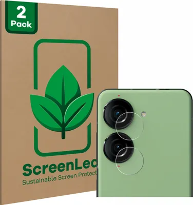 Produktbild von 2x ScreenLeaf Schutzfolie für ASUS ZenFone 10 (NUR Kameraschutz) nachhaltiger Displayschutz Display Schutz Folie Klar Transparent