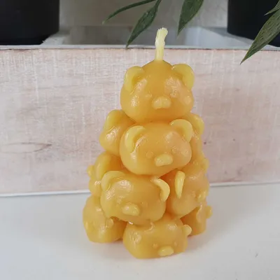 Produktbild von Bienenwachskerze Schweinehaufen Kerze 7 cm