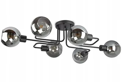 Image de Plafonnier Suspension Boule Noir Gris Blanc (N100-EK6)