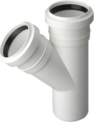 Zdjęcie produktu dla Złącze trójnikowe do instalacji kanalizacyjnych o średnicy rury 32 / 32 mm i kącie 67 stopni