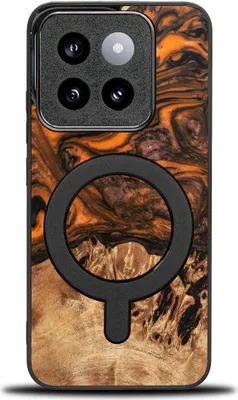 Image de Bewood Housse unique pour Xiaomi 14T Pro - Orange avec MagSafe