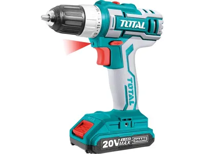 Zdjęcie produktu dla Wiertarko-wkrętarka Total TDLI2002, 20V Li-ion, 2000mAh, przemysłowa