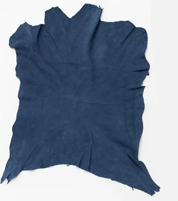 Produktbild von Ziegen Veloursleder – 0,7mm, weich & reißfest, Blau