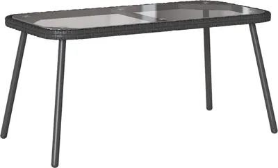 Immagine prodotto di Tavolino da salotto Nero 90 x 45 x 43 cm polyrattan