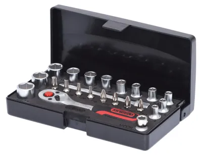 Immagine prodotto di KS TOOLS Set di chiavi a bussola da 1/4" 23 pezzi - 911.0623
