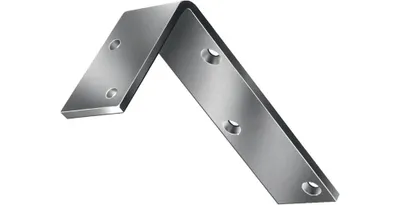 Zdjęcie produktu dla VORMANN kątownik L.100 x 50 mm W.40 mm S.5 mm STA surowy niebieski ocynkowany - 000171100Z