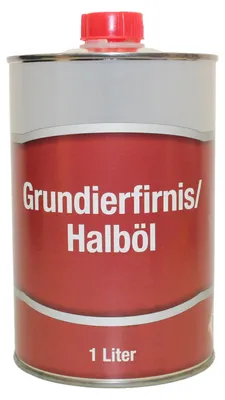 Produktbild von Halböl Grundierfirnis Grundierung lösemittelhaltig für elastische, diffusionsfähige Holzanstriche außen 1l