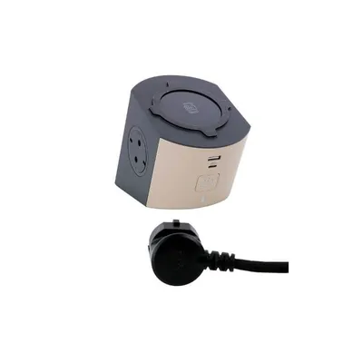 Obrázek produktu pro Napjec zdroj 2x Shuko+bezdrtov nabjen+USB A+C kabel 2m - hnd/ern