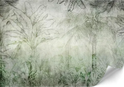 Produktbild von LUMASOUL Fototapete 500x350 cm, Vliestapete Blätter Motiv, Hochwertige Bildtapete Einfach zu Montieren, Premium