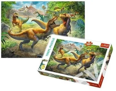 Immagine prodotto di Puzzle Dinosauri Avventura: 160 Pezzi di Gioco e Storie Preistoriche
